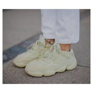Adidas Yeezy 500 Super Moon Yellow Sneakers Streetwear Tennis Shoes Athletic 6.5